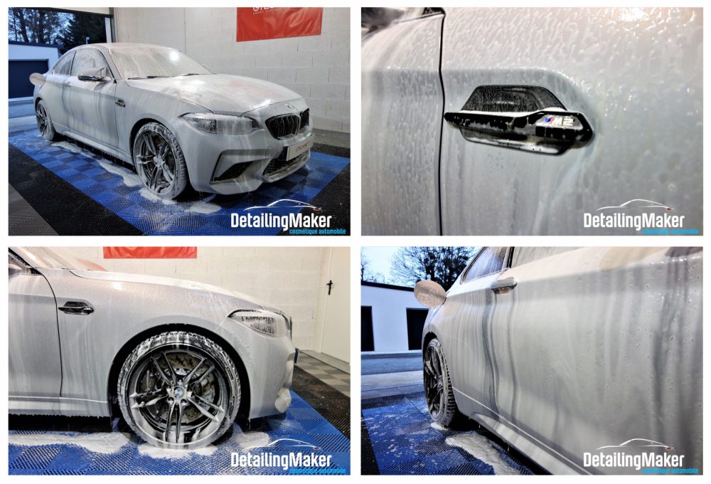 BMW M2 Pack Compétition, film PPF et traitement céramique Gtechniq_prélavage.JPG