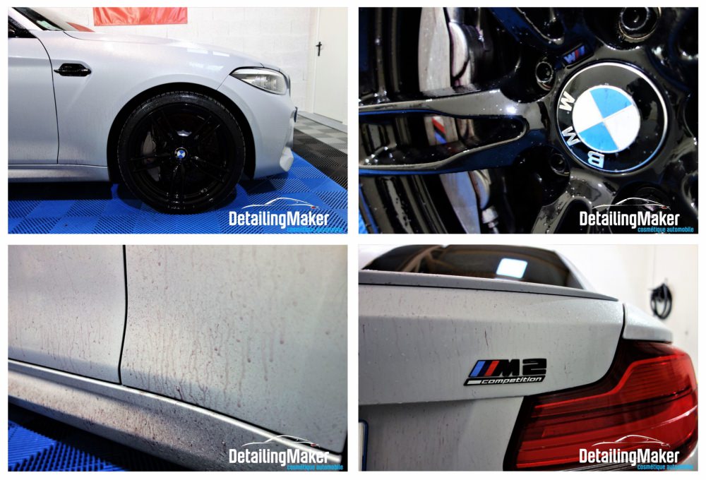 BMW M2 Pack Compétition, film PPF et traitement céramique Gtechniq_arrivée.JPG