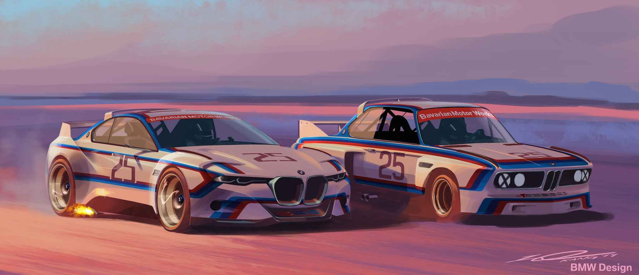 BMW 3.0 CSL Hommage R - Esquisses de l'extérieur