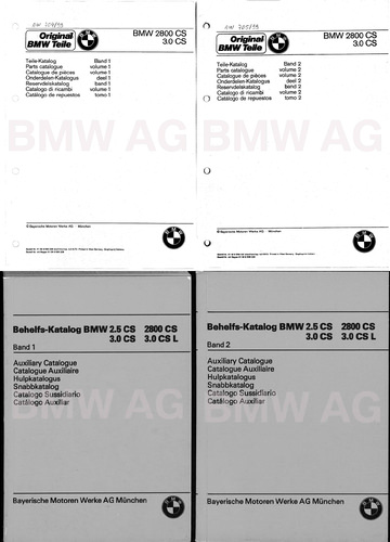Plus d’informations sur « Catalogues (de pièces) BMW E9 (2.5 CS, 2800 CS, 3.0 CS, CSi et CSL) »